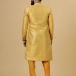 Stunning Yellow Banarasi Brocade Achkan for Men | Father-Son Combo | Grooms & Weddings | Jaipurio